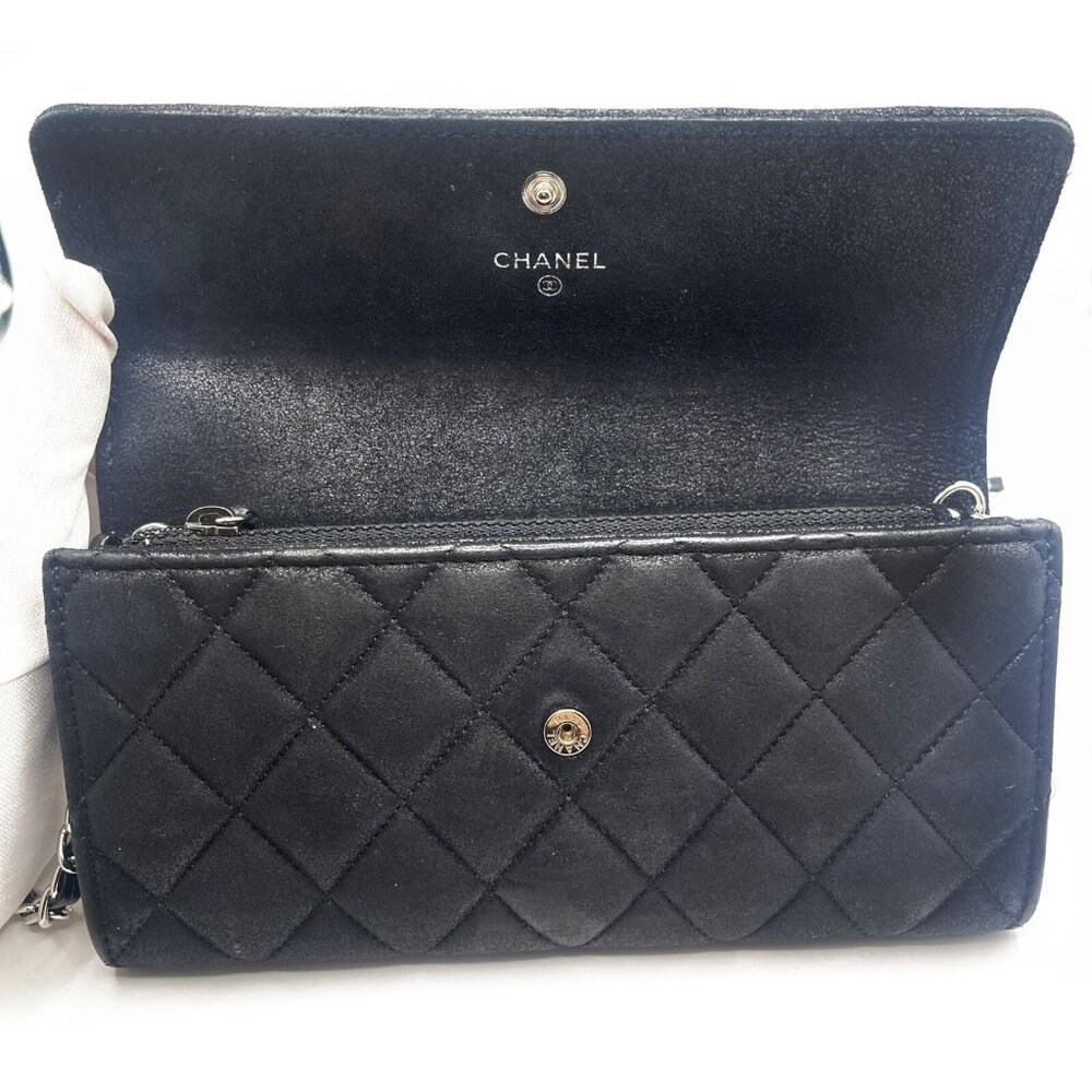Chanel CC Wild Stitch Lambskin Wallet on Chain Shoulder Crossbody - Picture 7 of 10